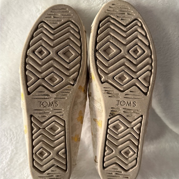 Toms Women’s Birch Foil Bumble Bee Apargata Slip On Shoes 9 limited Edition - Picture 9 of 9
